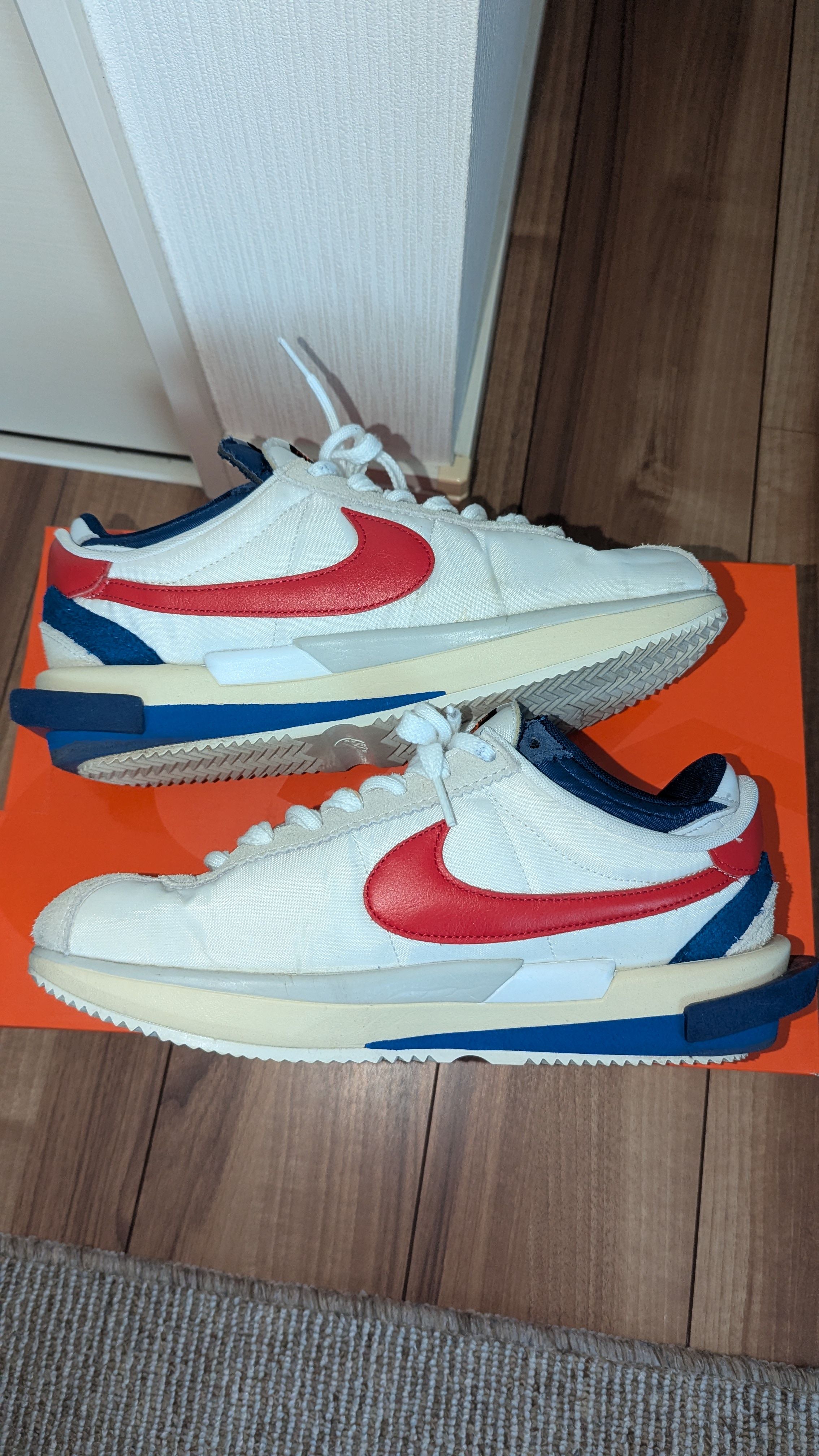 sacai × Nike Zoom Cortez "White and University Red"