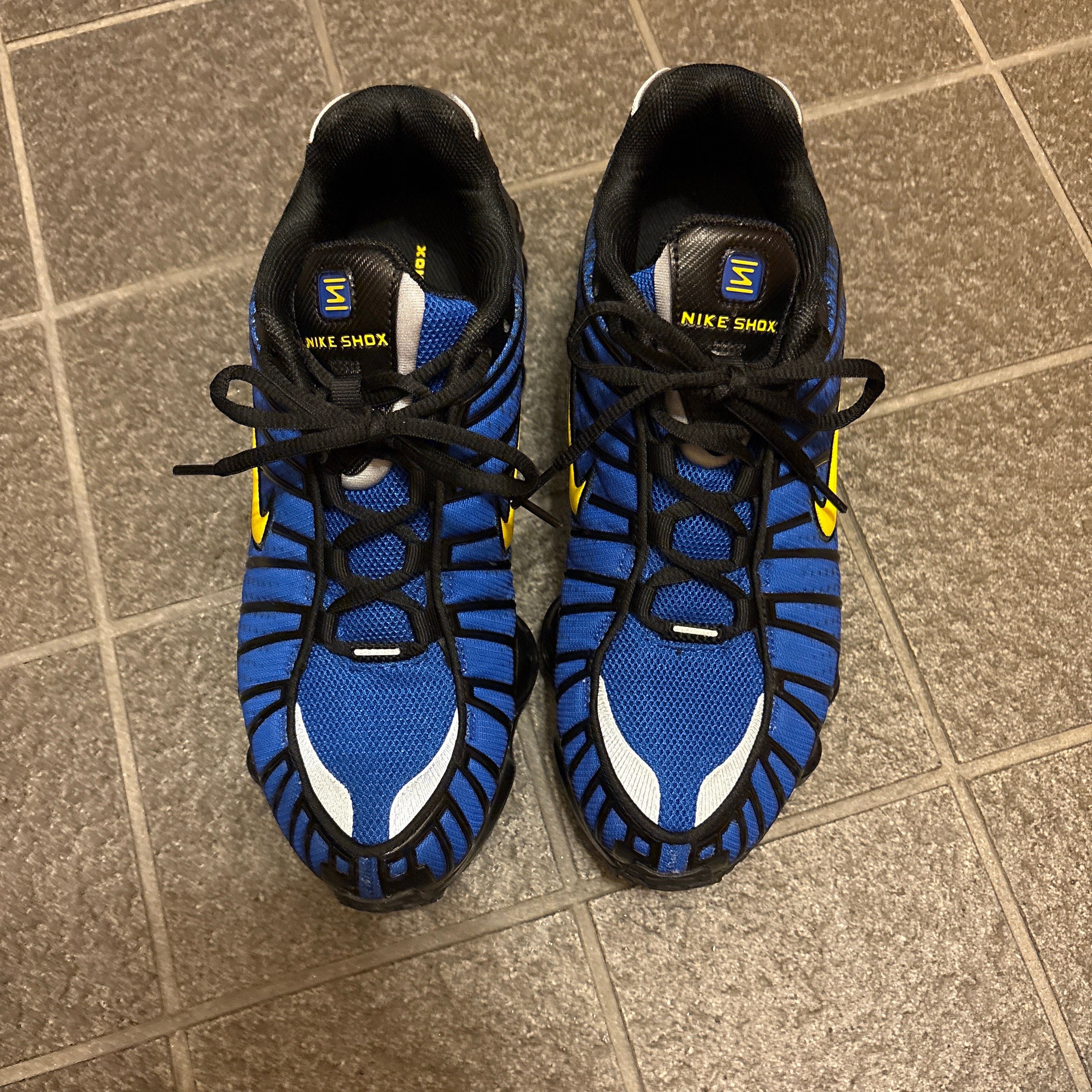 Nike ショックス スニーカー ブラック/ブルー ショックス NIKE Shox TL Black/Racer Blue/Metallic Silver
