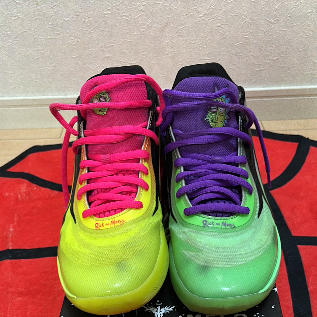 リック・アンド・モーティ × プーマ ラメロ・ボール MB02 "セーフティイエロー/エレクトログリーン"