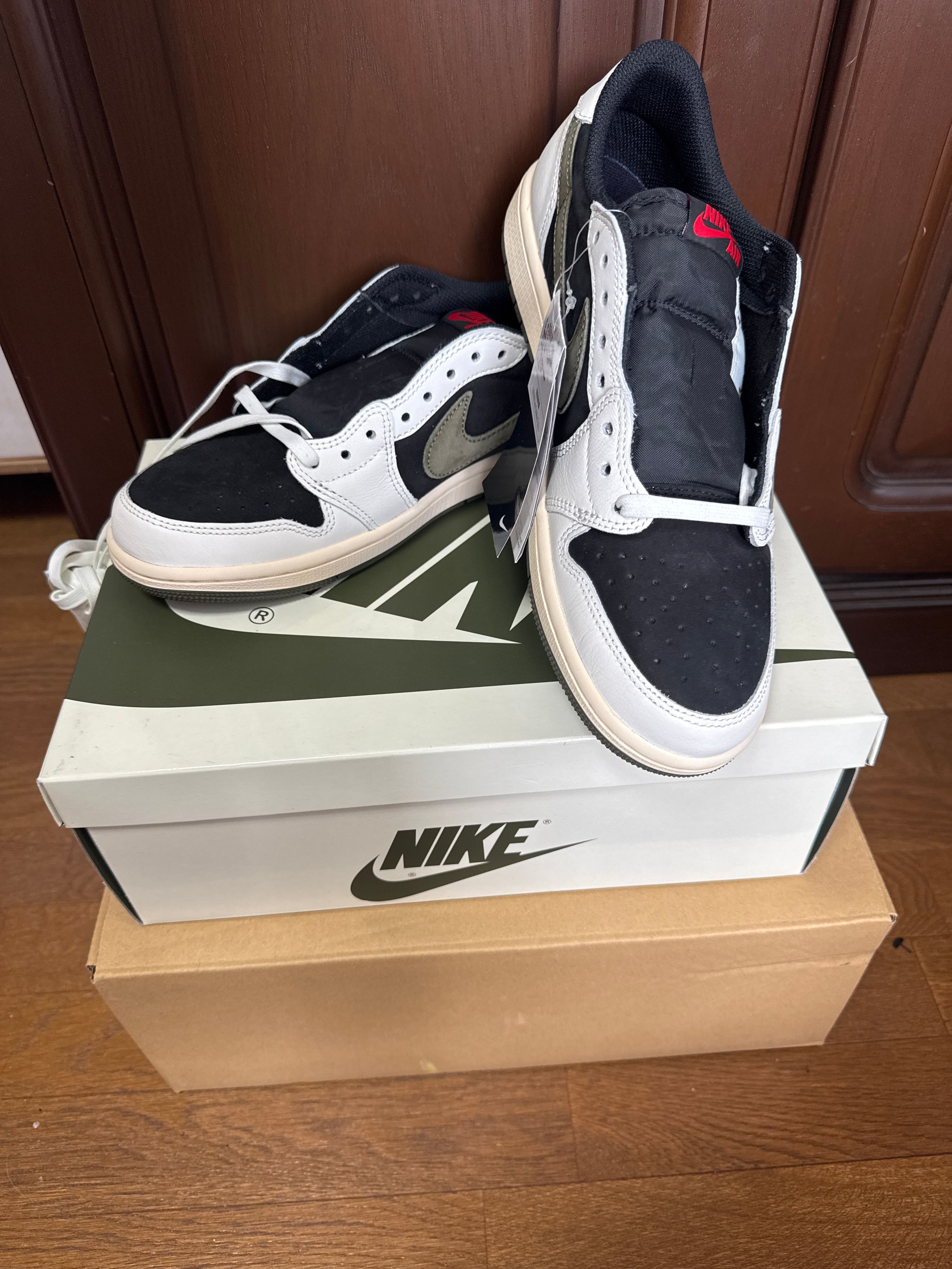 Travis Scott × Nike Women's Air Jordan 1 Low OG "Medium Olive"