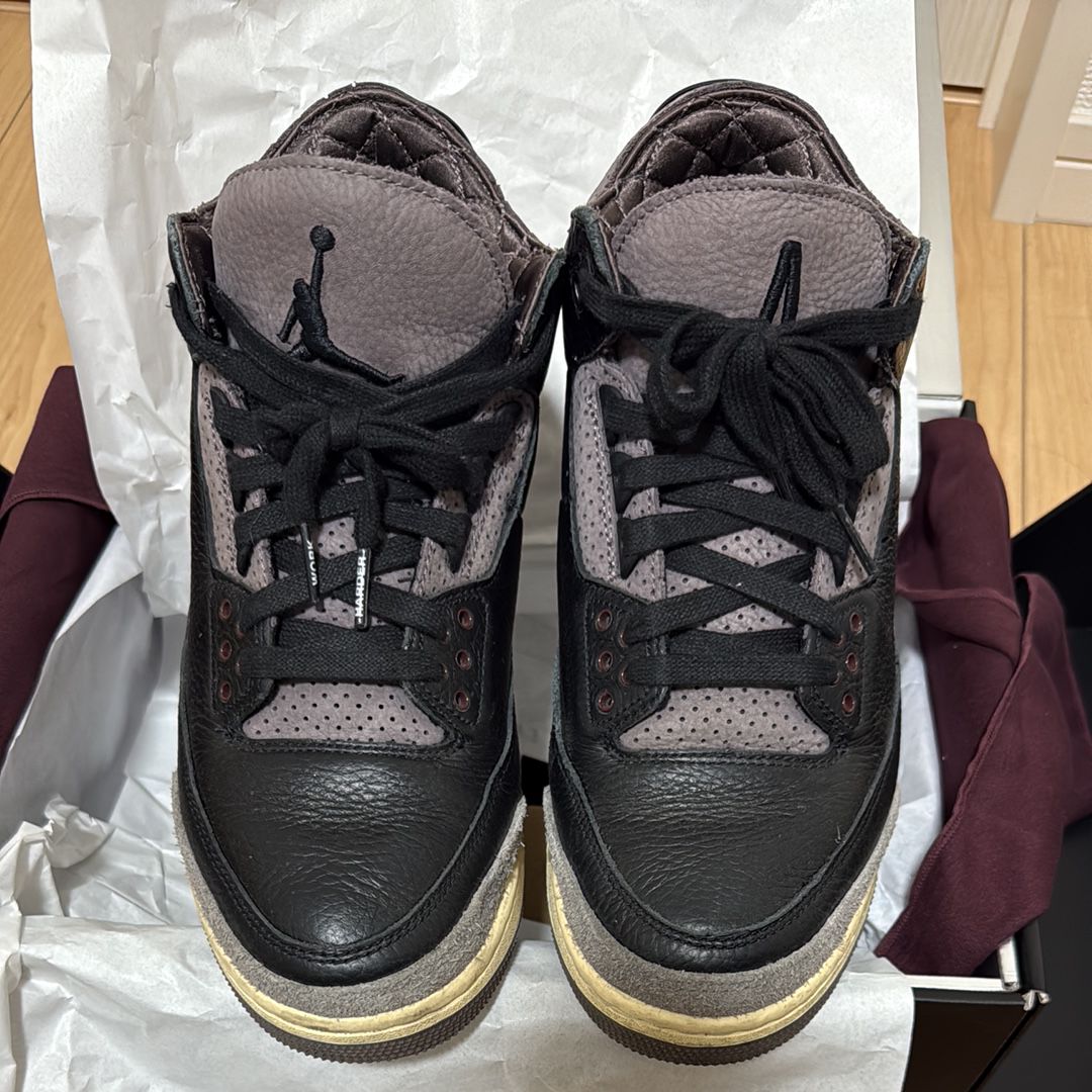 A Ma Maniere × Nike Women's Air Jordan 3 Retro OG SP "Black and Flat Pewter/WYWS"