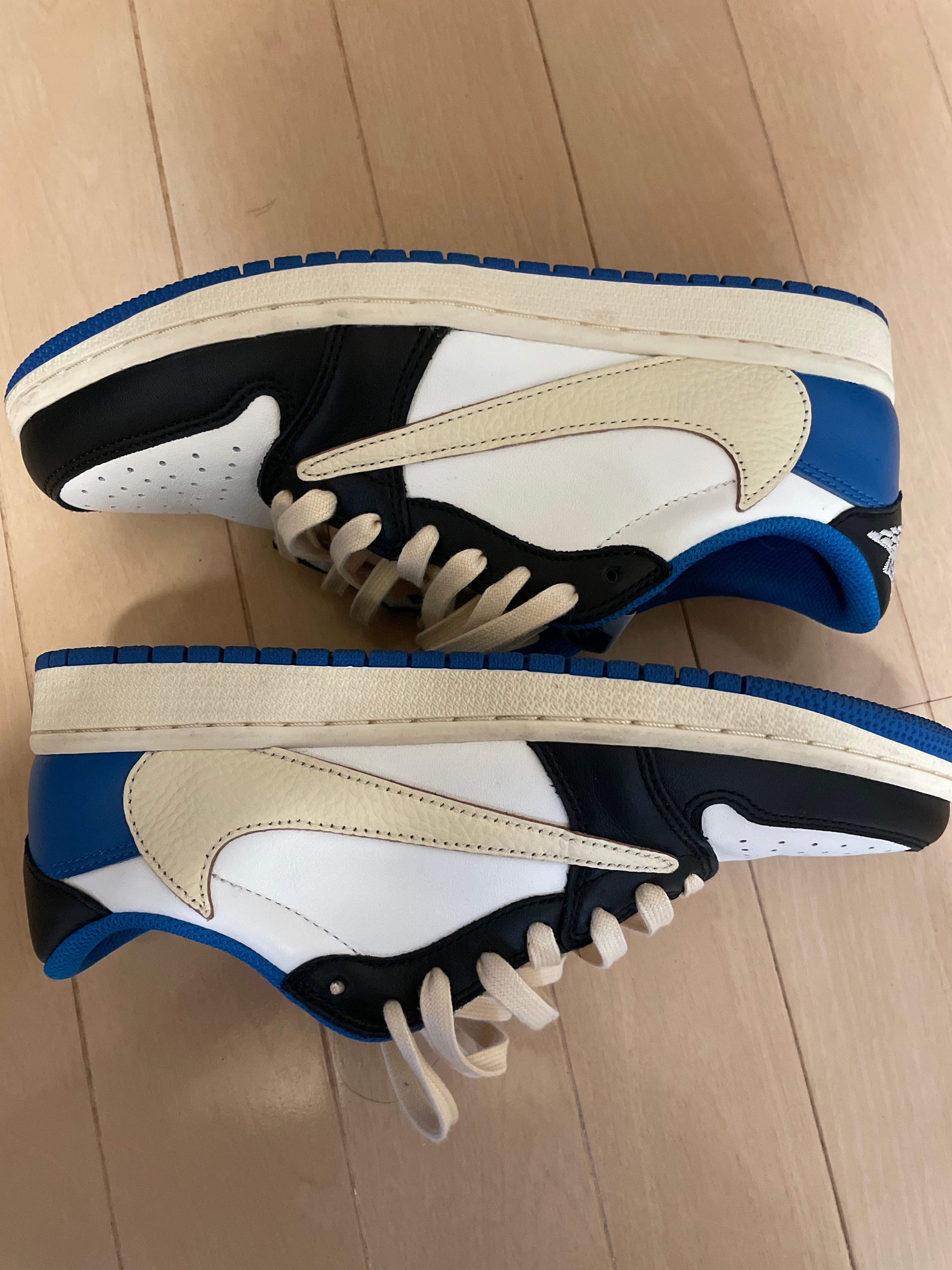Travis Scott × fragment design × Nike Air Jordan 1 Low OG SP "Military Blue"