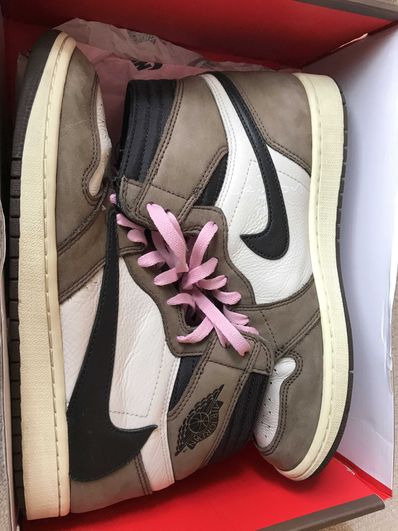 Travis Scott × Nike Air Jordan 1 Retro High OG TS SP "Sail/Dark Mocha"