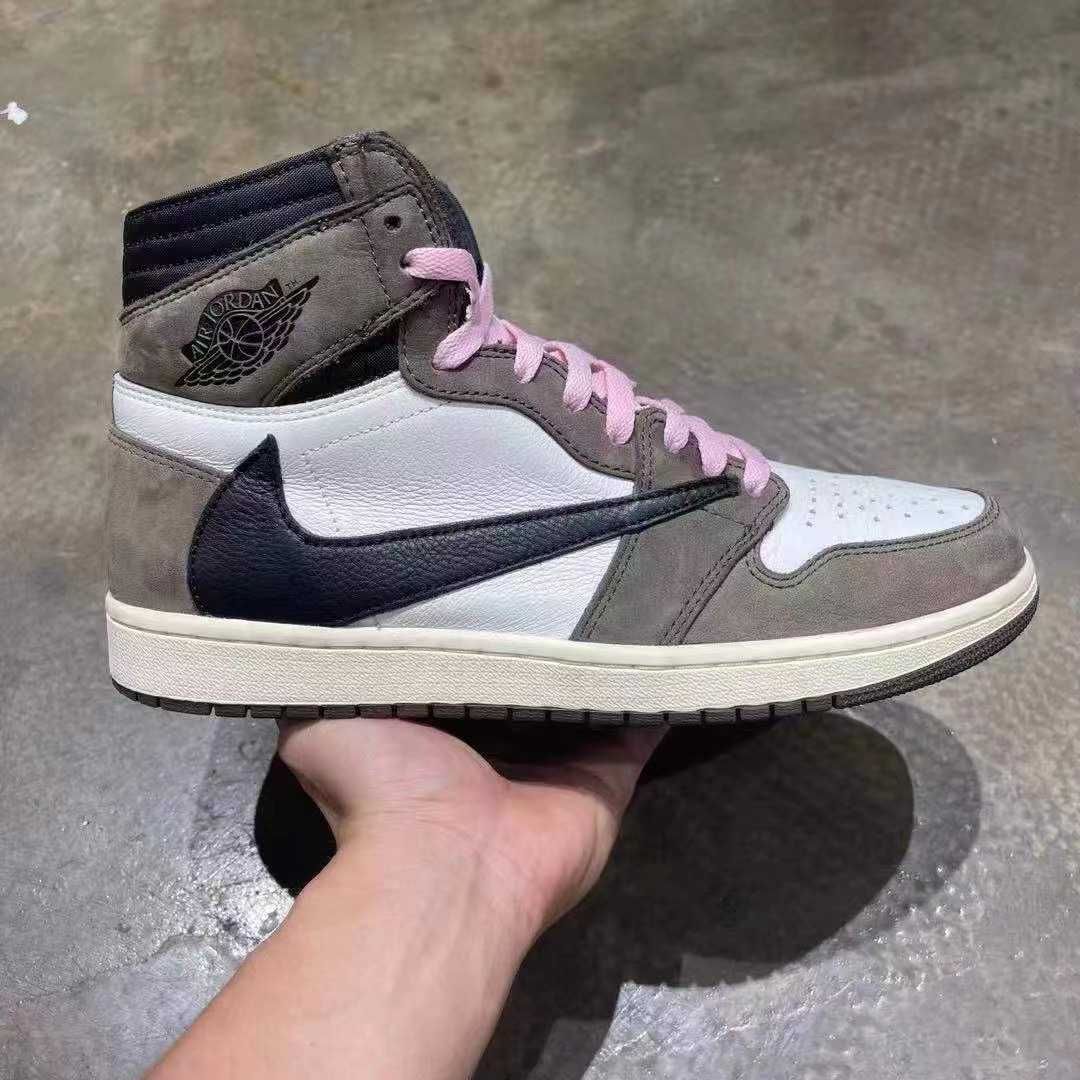 Travis Scott × Nike Air Jordan 1 Retro High OG TS SP "Sail/Dark Mocha"