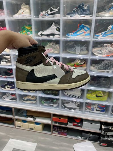 Travis Scott × Nike Air Jordan 1 Retro High OG TS SP "Sail/Dark Mocha"