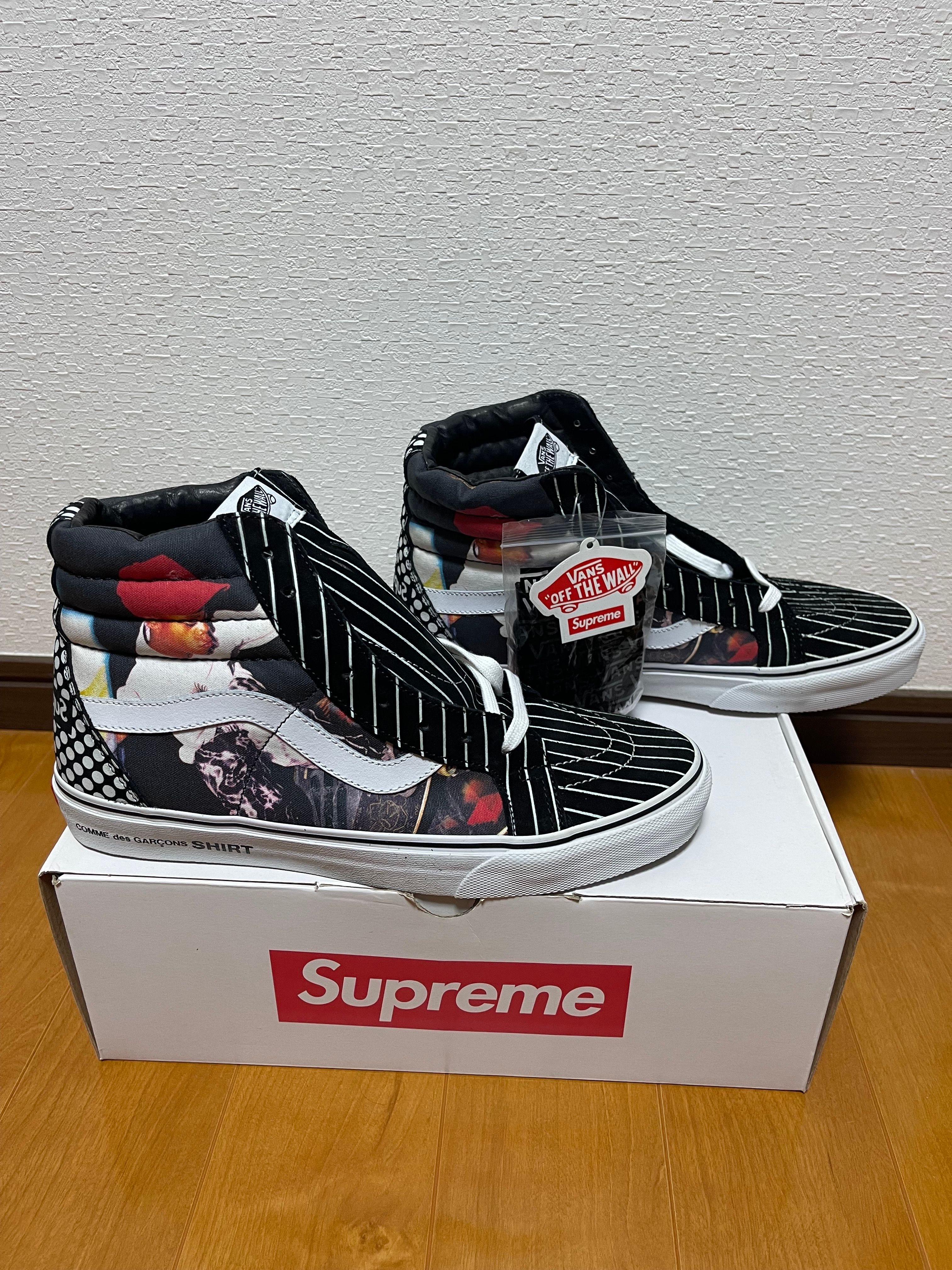 Supreme × Comme Des Garcons Shirt × Vans SK8-Hi "Black"