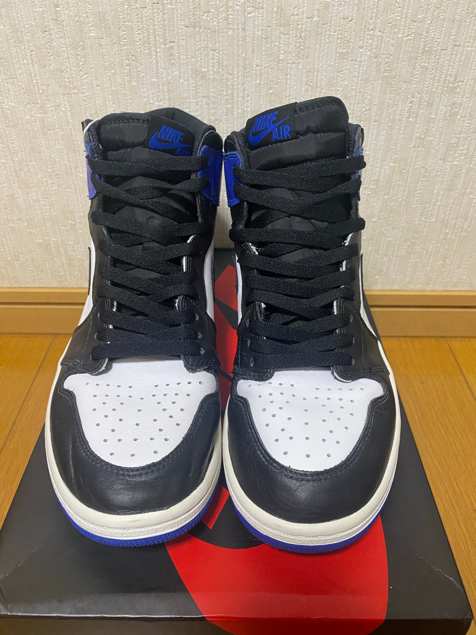 fragment design × Nike Air Jordan 1 Retro High OG "Black/Sport Royal/White"
