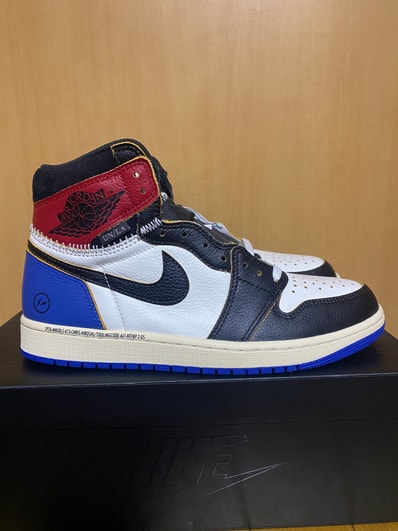 fragment design × UNION × Nike Air Jordan 1 High OG "Black/Varsity Red"