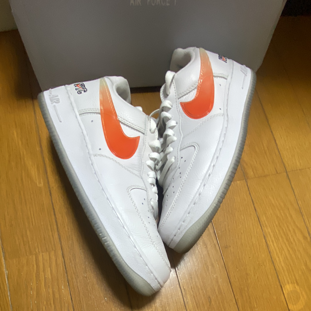 KITH × Nike Air Force 1 Low "White/Rush Blue/White/Brilliant Orange"