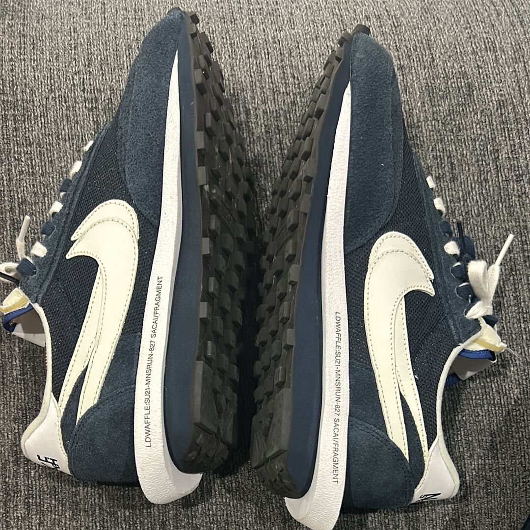 Fragment × sacai × Nike LD Waffle "Blackended Blue"