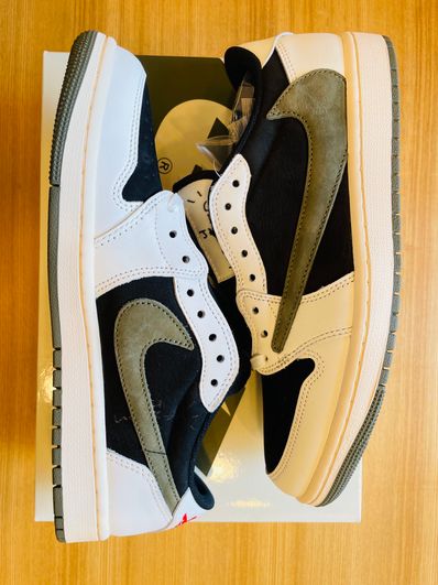 Travis Scott × Nike Women's Air Jordan 1 Low OG "Medium Olive"