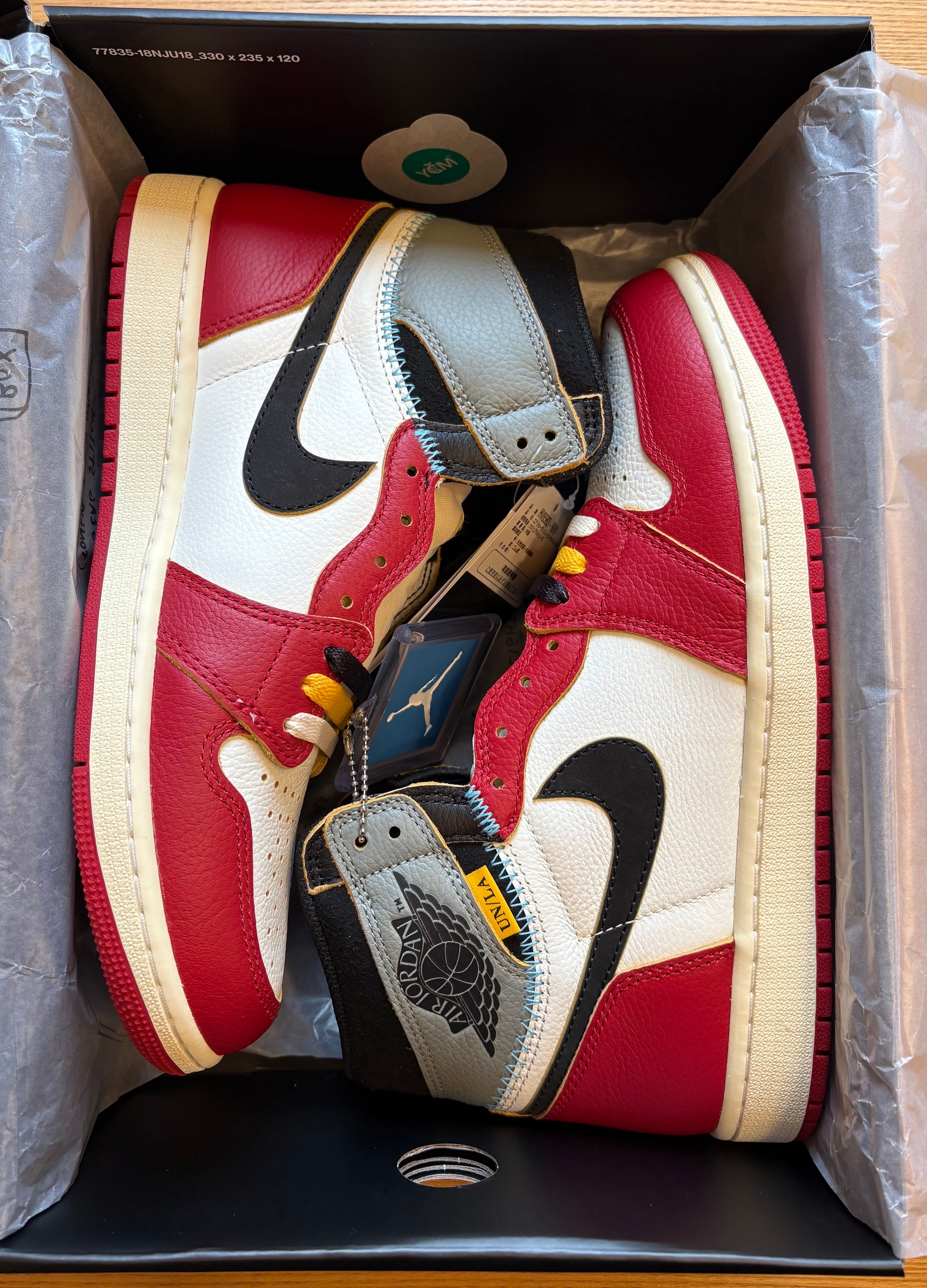 UNION × Nike Air Jordan 1 Retro High OG "Chicago/Shadow"