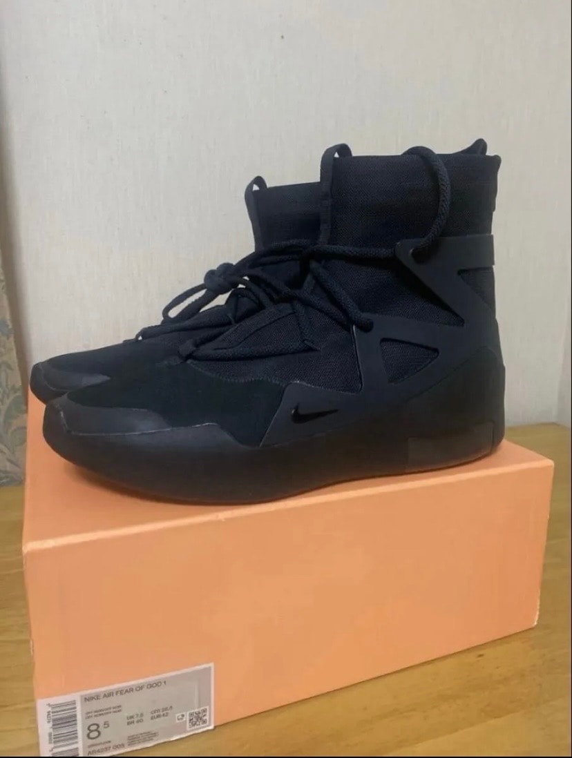 フィアオブゴッド × ナイキ エア1 "トリプルブラック"