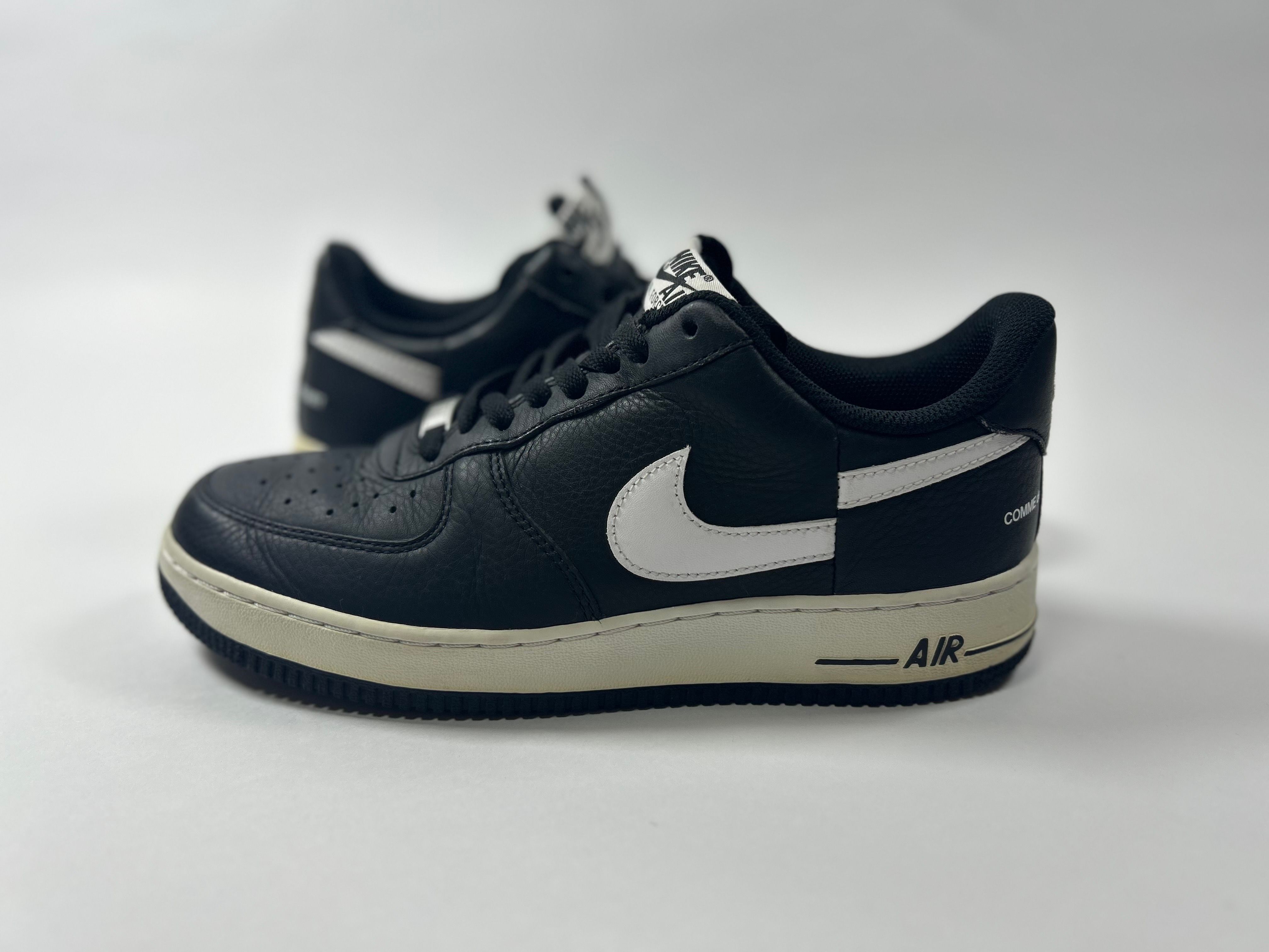 Supreme × COMME des GARCONS SHIRT × Nike Air Force 1 Low "Black/White" (2018)