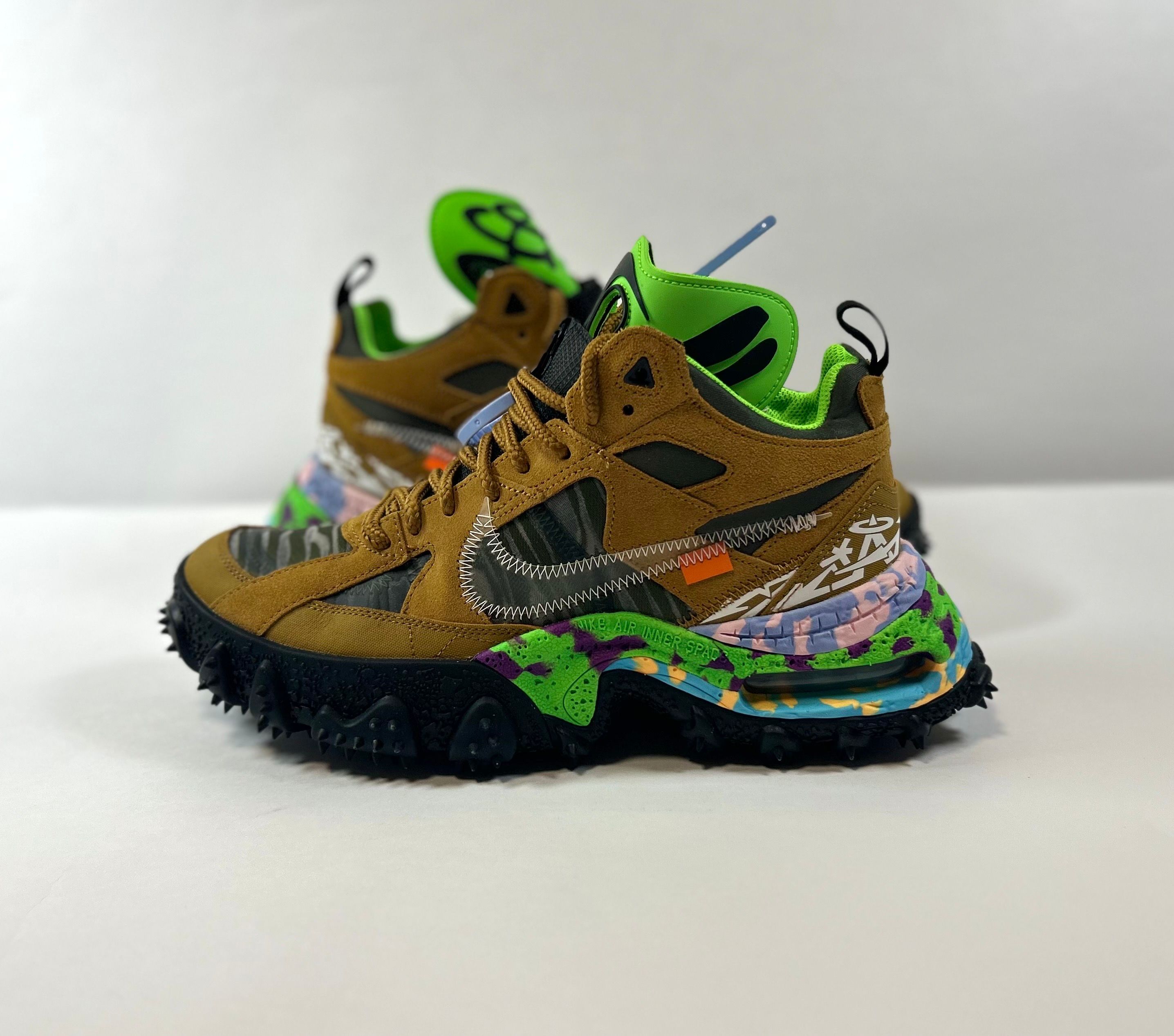 Off-White × Nike Air Terra Forma "Wheat and Green Strike"