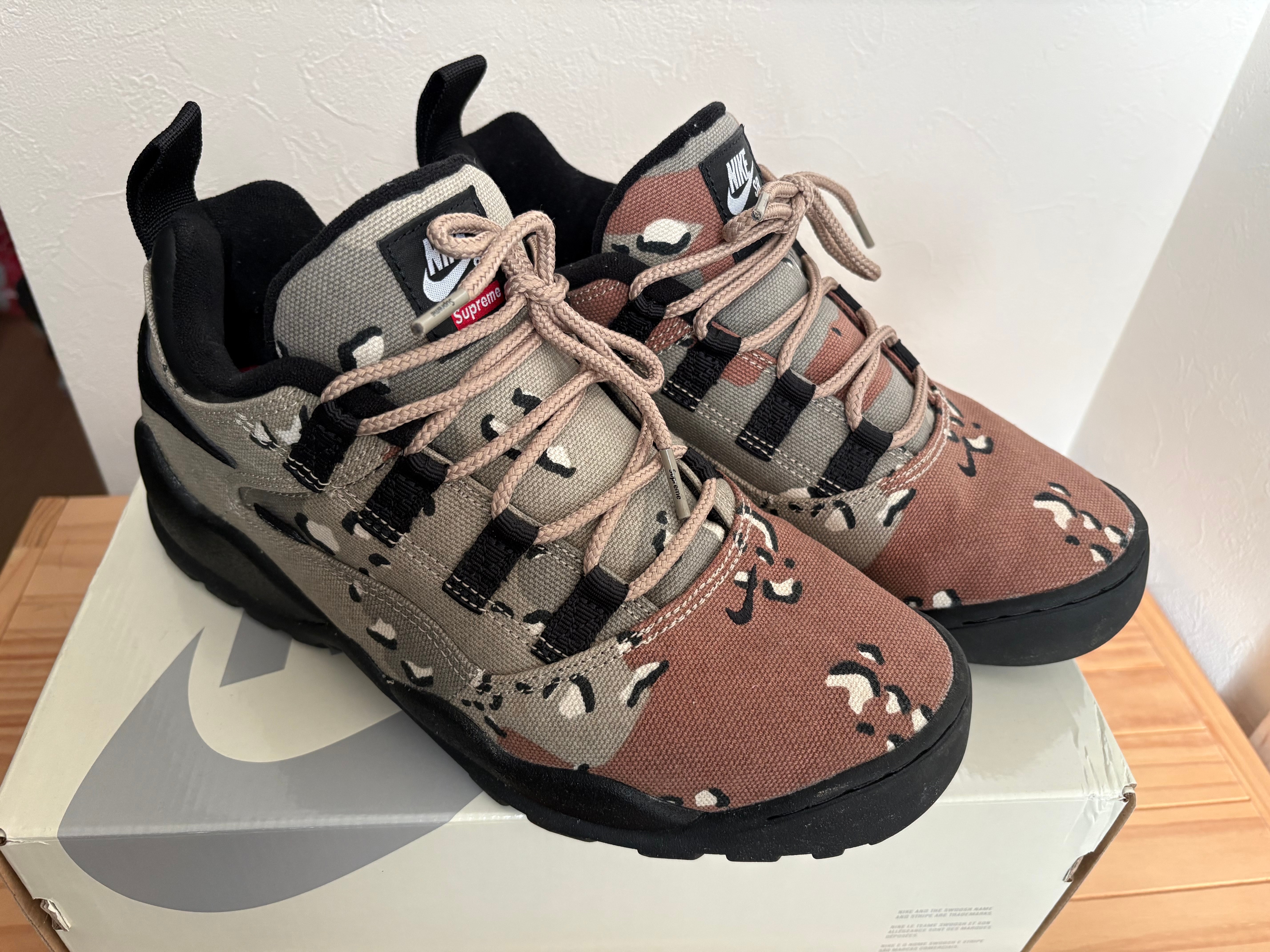 Supreme × Nike SB Darwin Low "Desert Camo"