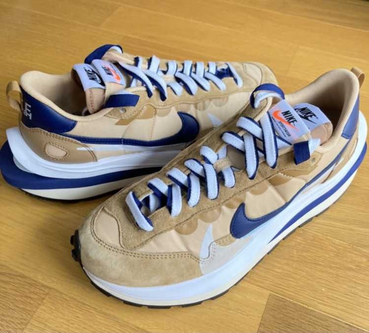 Sacai × Nike Vapor Waffle "Sesame And Blue Void"