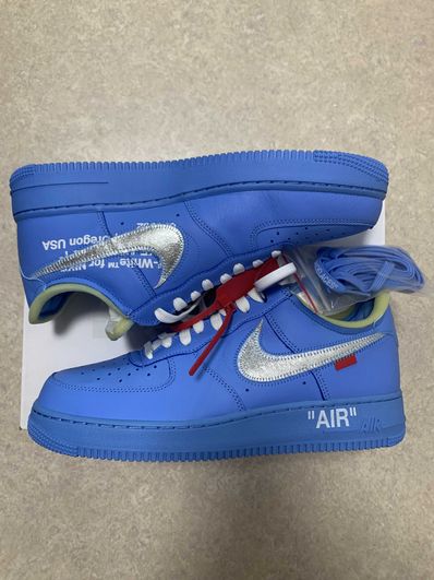 Off-White × Nike Air Force 1 Low "MCA University Blue"