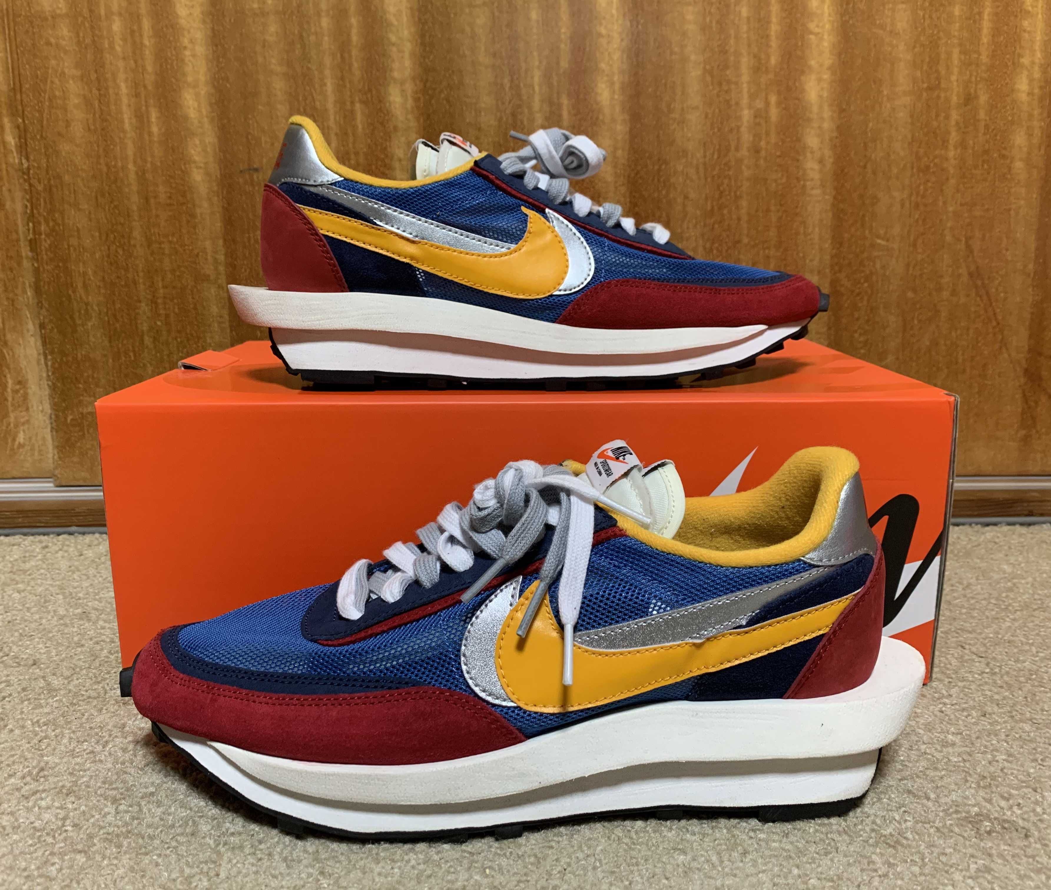 sacai × Nike LDV Waffle "Red/Blue"