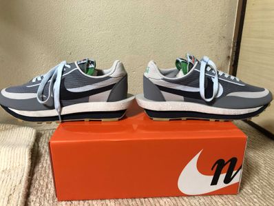 CLOT × Sacai × Nike LD Waffle "Grey Obsidian/Cool Grey"