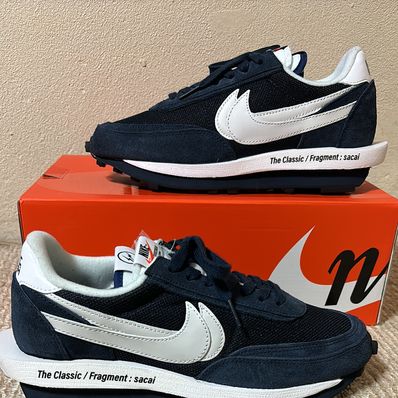 fragment design × sacai × Nike LD Waffle "Blackended Blue"