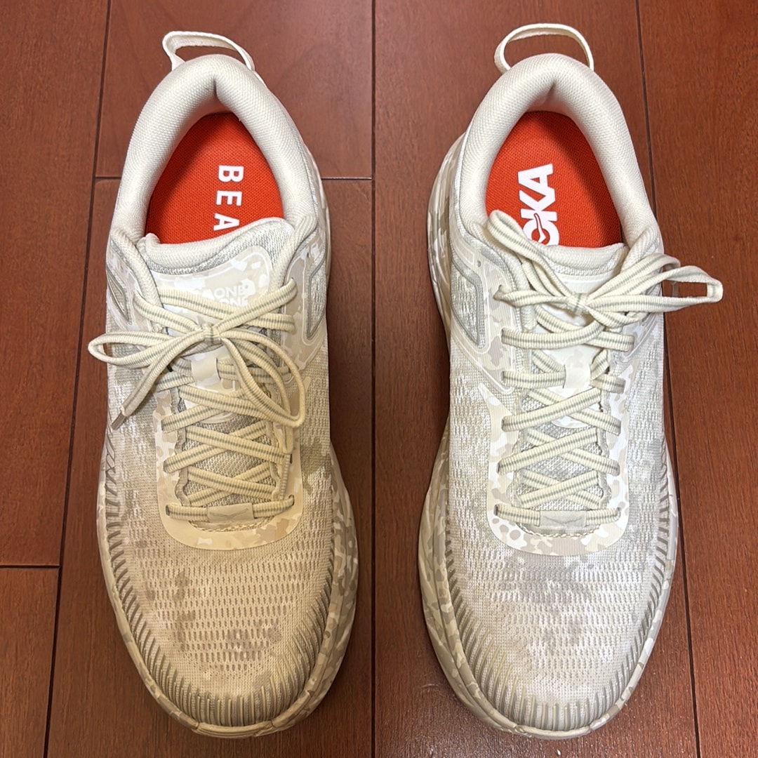 BEAMS × Hoka Bondi 7 Camo "Turtledove/Tidal Foam"