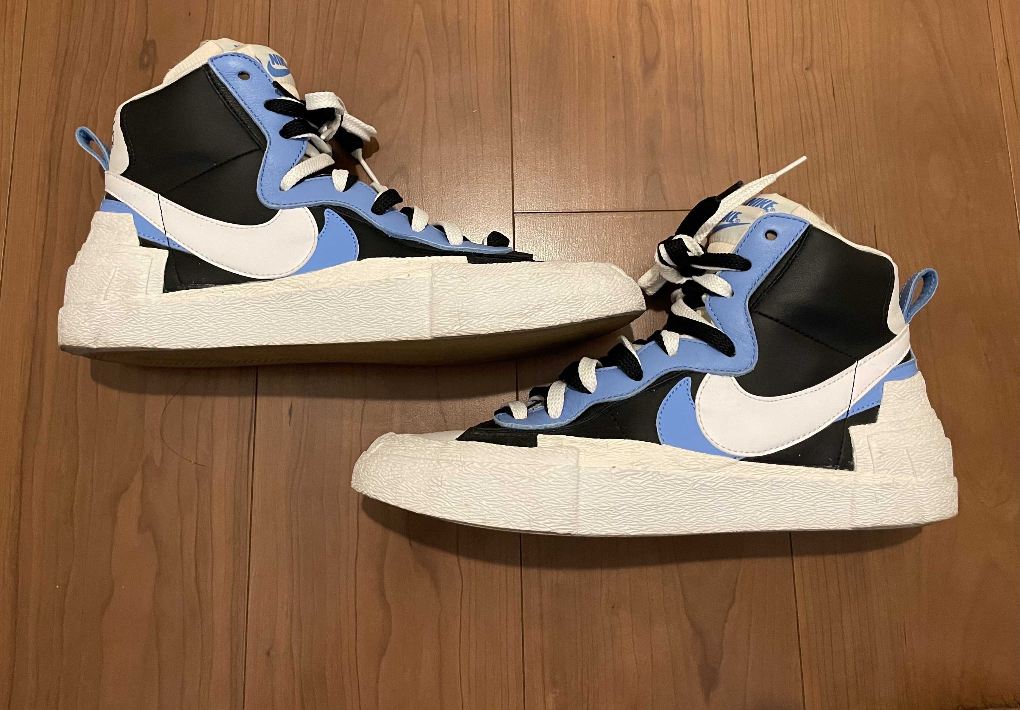 sacai × NIKE BLAZER MID "BLACK / BLUE"