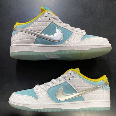 FTC × Nike SB Dunk Low "White/Blue"