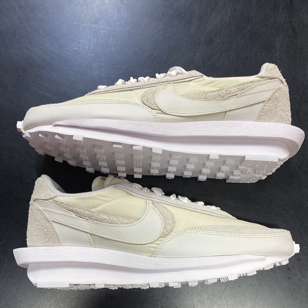 sacai × Nike LDV Waffle "Triple White"