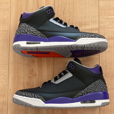 Nike Air Jordan 3 Retro "Black/Court Purple"