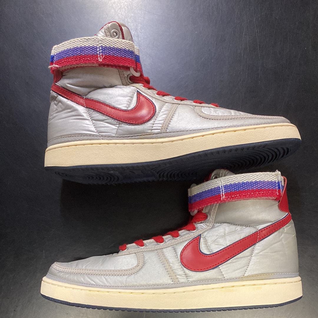 ナイキ バンダル ハイ サプリーム ヴィンテージ "メタリックシルバー"