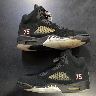 NIKE AIR JORDAN 5 PARIS SAINT-GERMAIN BLACK/CEMENT GREY