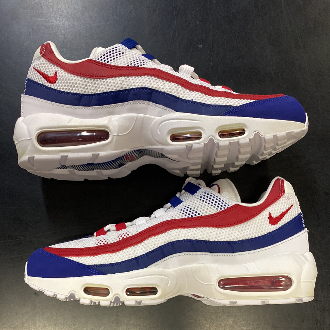 Nike Air Max 95 "White Deep/Royal Blue/Gym Red"