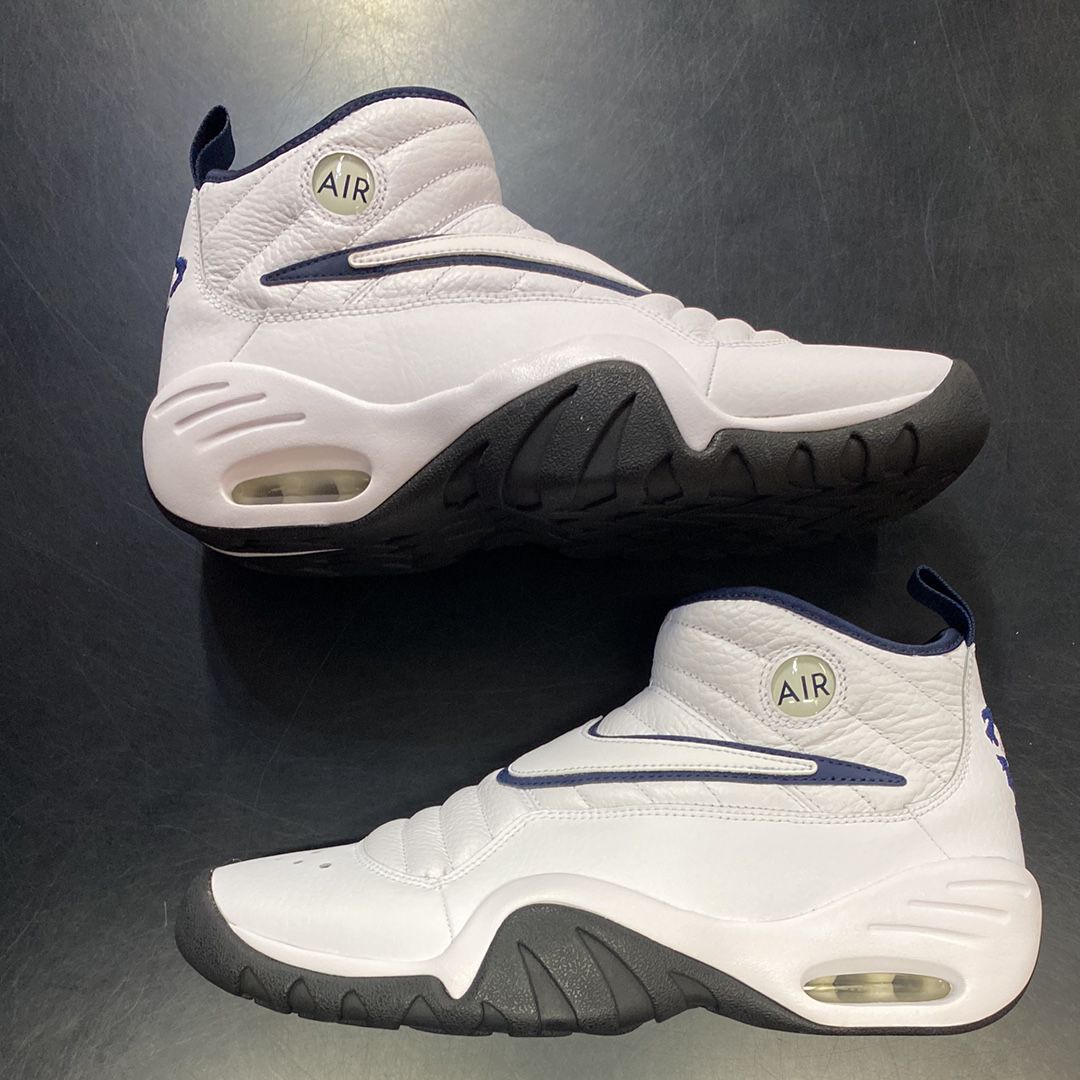 ナイキ エアシェイク インデストラクト "ホワイト/ミッドナイトネイビー"