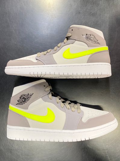 Nike Air Jordan 1 Mid "Gunsmoke Volt"
