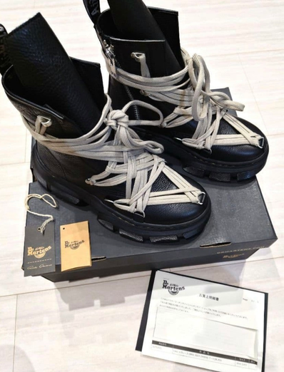 Rick Owens × Dr.Martens 1460 DMXL Mega Lace Boot "Black"