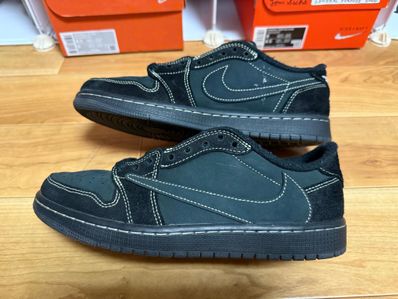 Travis Scott × Nike Air Jordan 1 Low OG SP "Black Phantom"