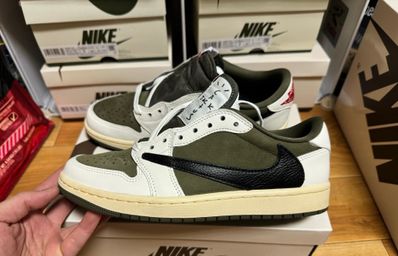 Travis Scott × Nike Air Jordan 1 Low OG SP "Reverse Olive"