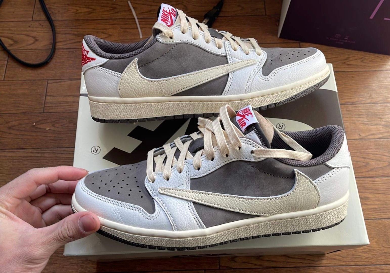 Travis Scott × Nike Air Jordan 1 Low OG SP "Reverse Mocha/Sail and Ridgerock"