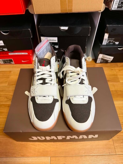 Travis Scott × Nike Jordan Jumpman Jack TR "Sail and Dark Mocha"