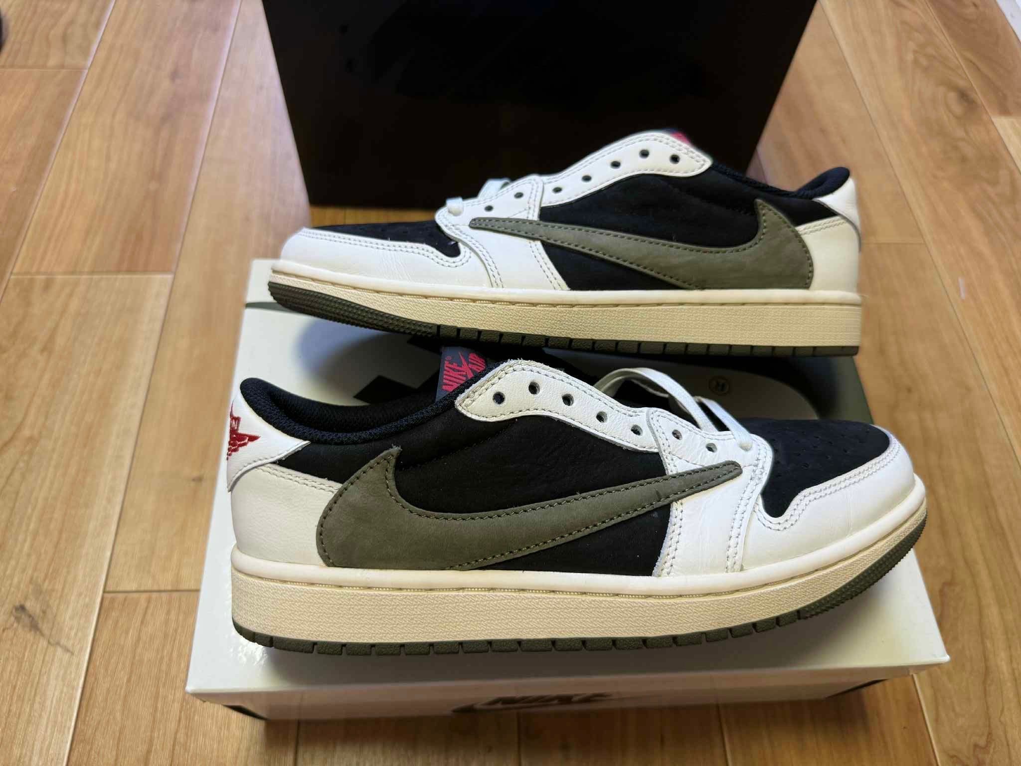 Travis Scott × Nike Women's Air Jordan 1 Low OG "Medium Olive"