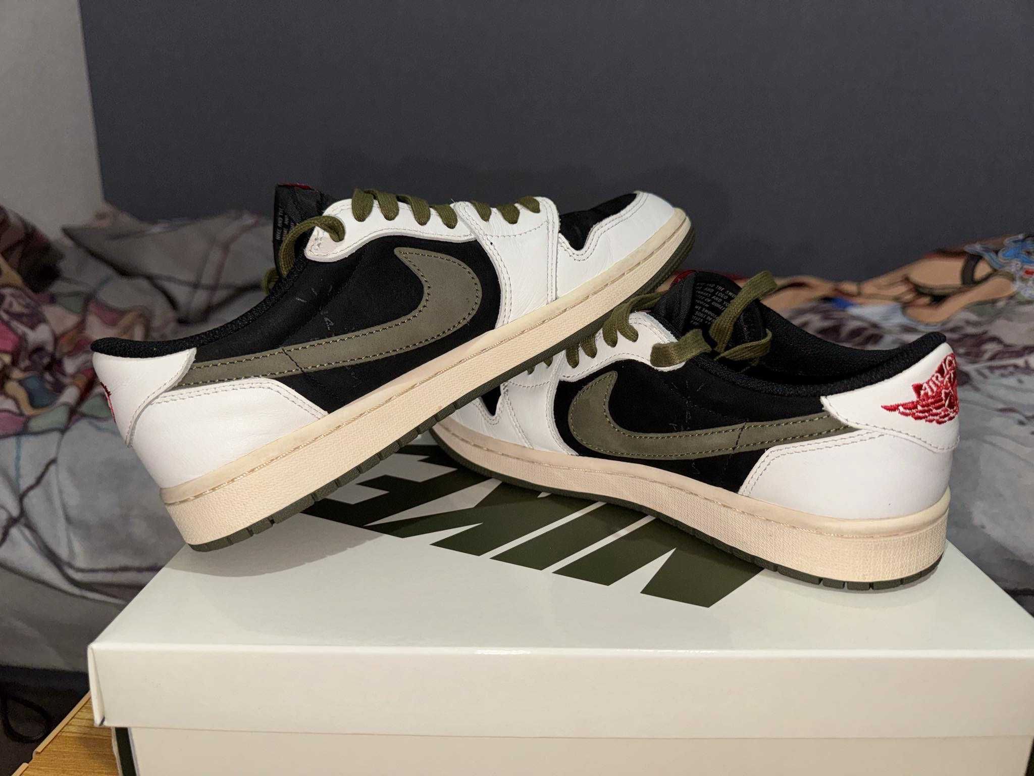 Travis Scott × Nike Women's Air Jordan 1 Low OG "Medium Olive"