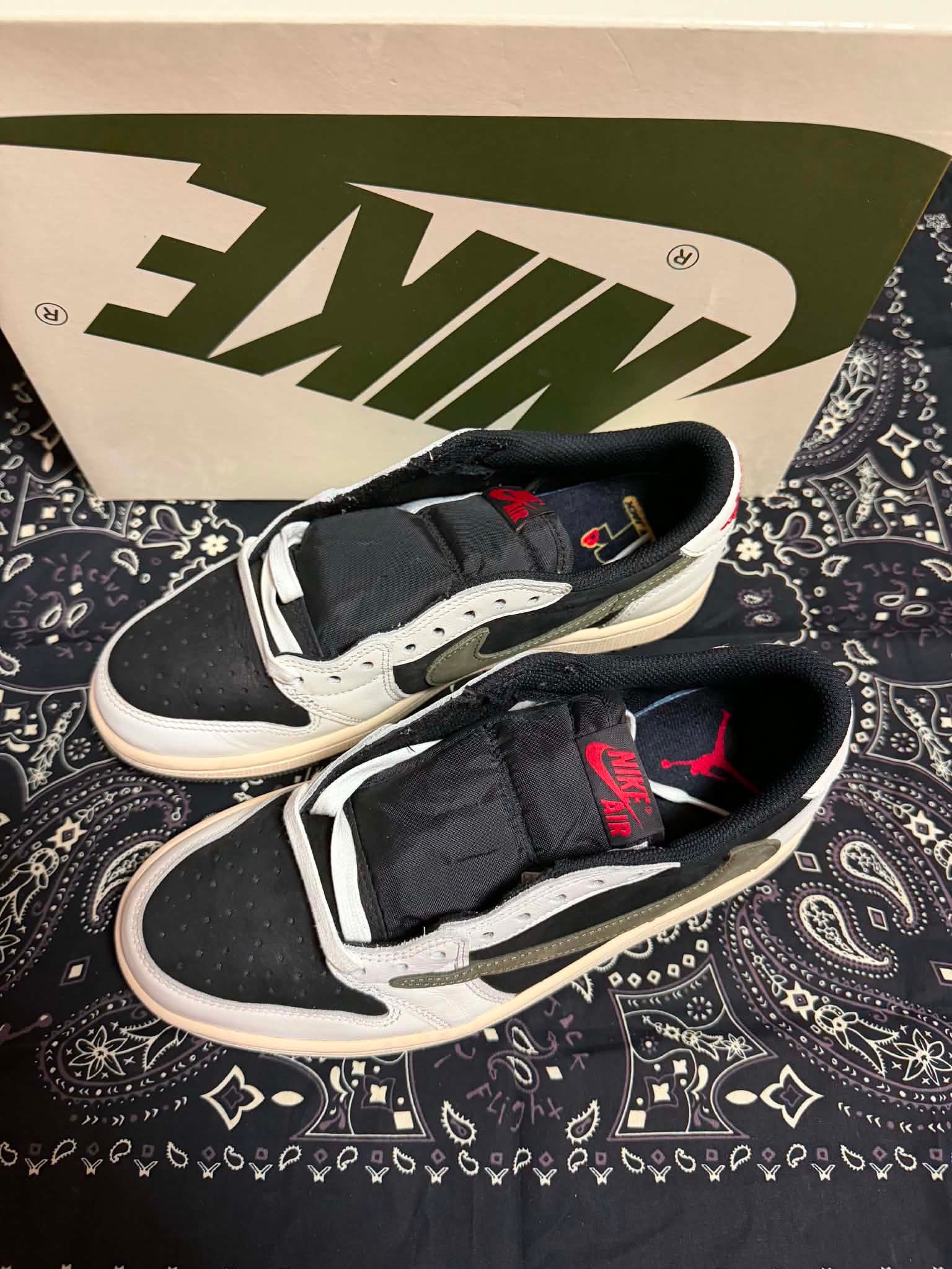 Travis Scott × Nike Women's Air Jordan 1 Low OG "Medium Olive"