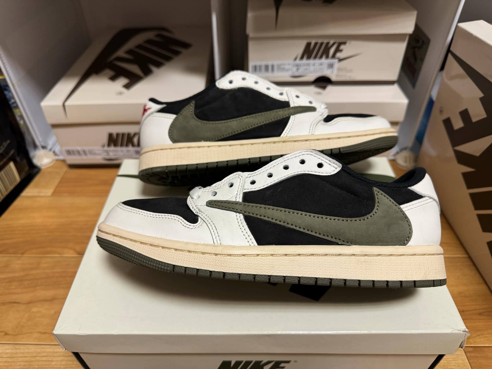 Travis Scott × Nike Women's Air Jordan 1 Low OG "Medium Olive"