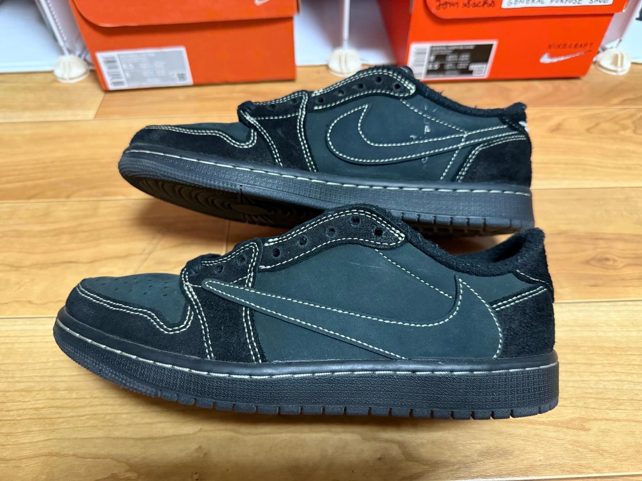 Travis Scott × Nike Air Jordan 1 Low OG SP "Black Phantom"