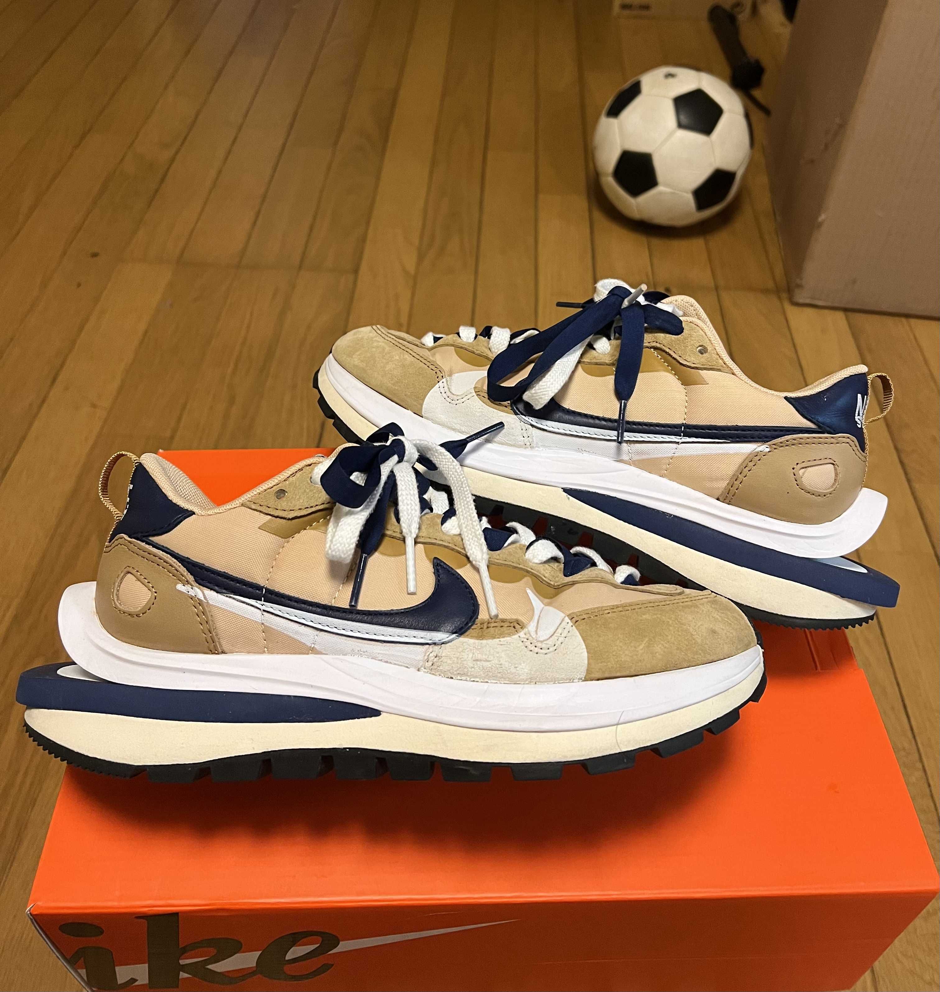 Sacai × Nike Vapor Waffle "Sesame And Blue Void"