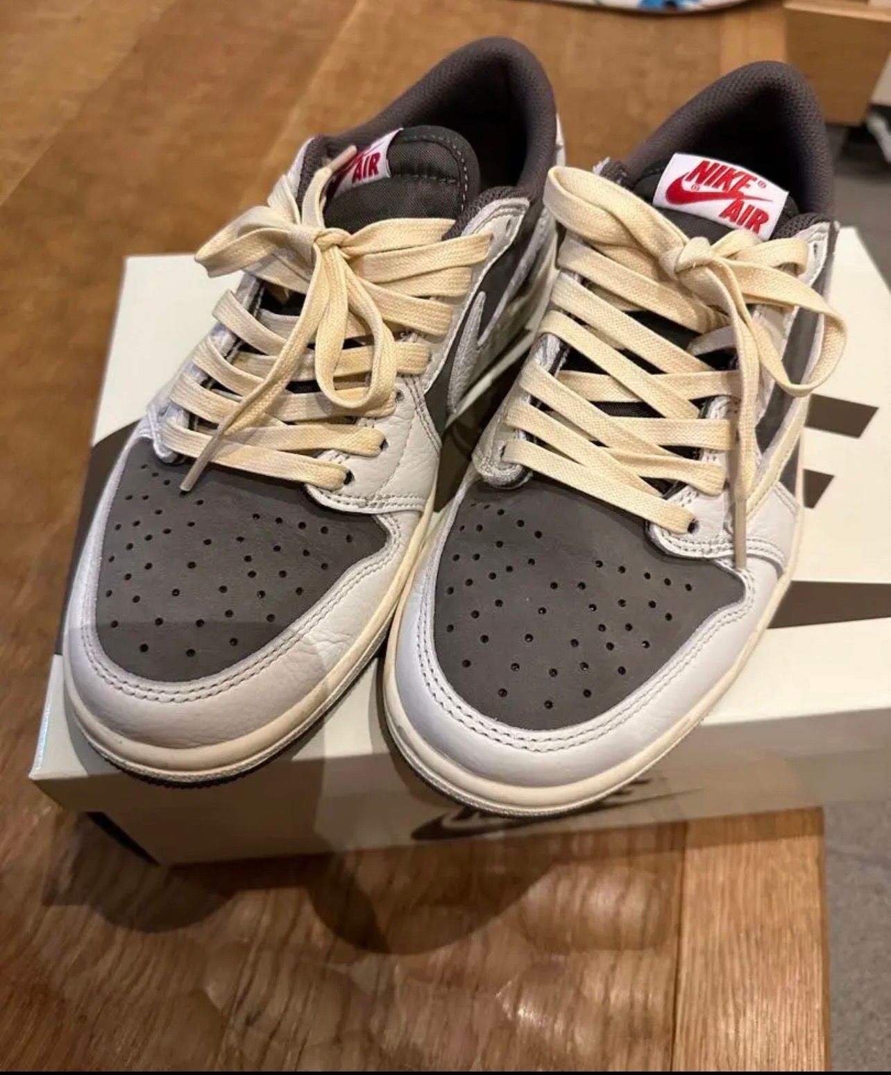 Travis Scott × Nike Air Jordan 1 Low OG SP "Reverse Mocha/Sail and Ridgerock"