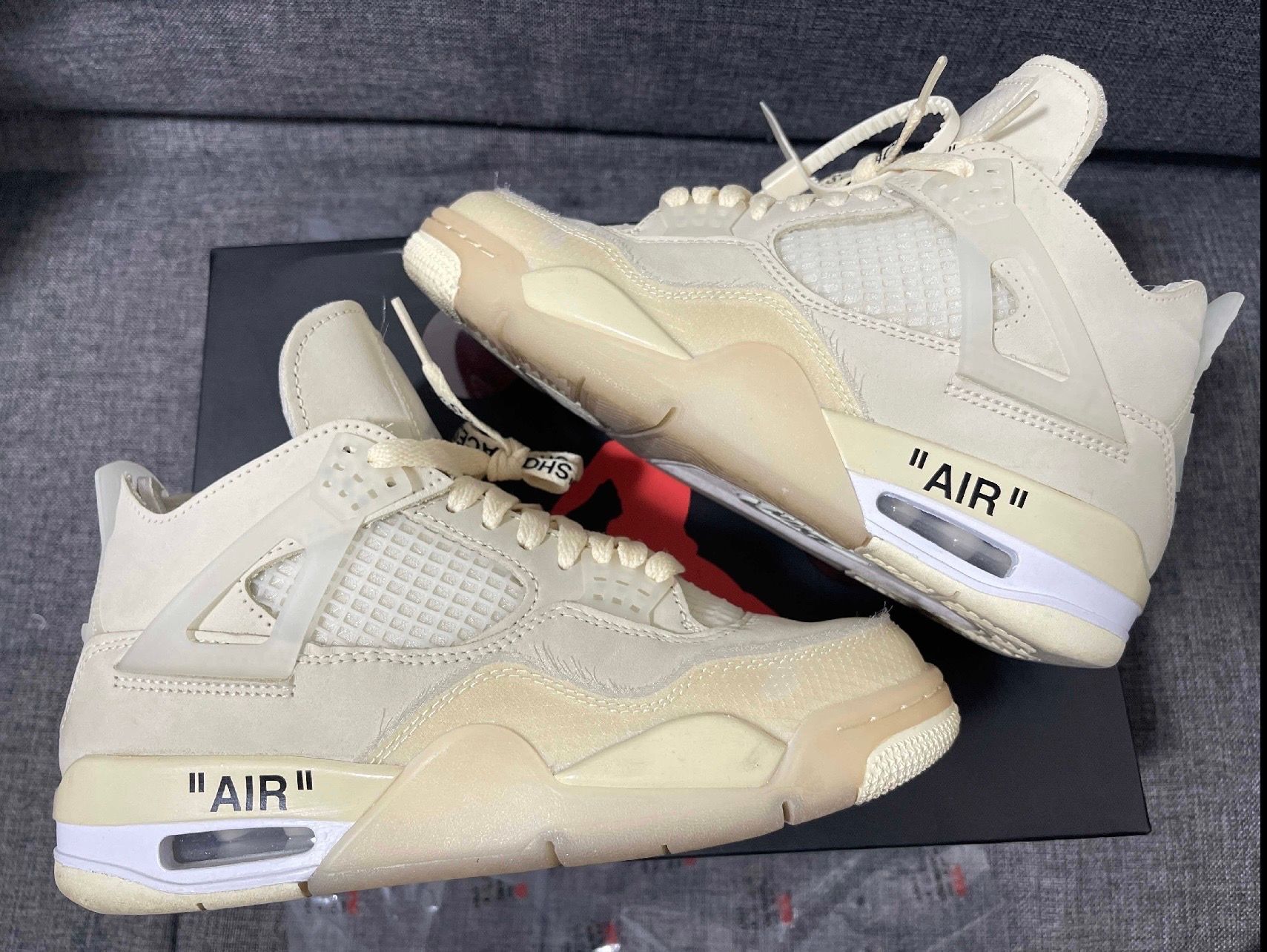 Off-White × Nike Women's Air Jordan 4 SP "Sail"