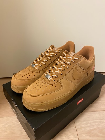 Supreme × Nike Air Force 1 Low "Flax/Wheat"