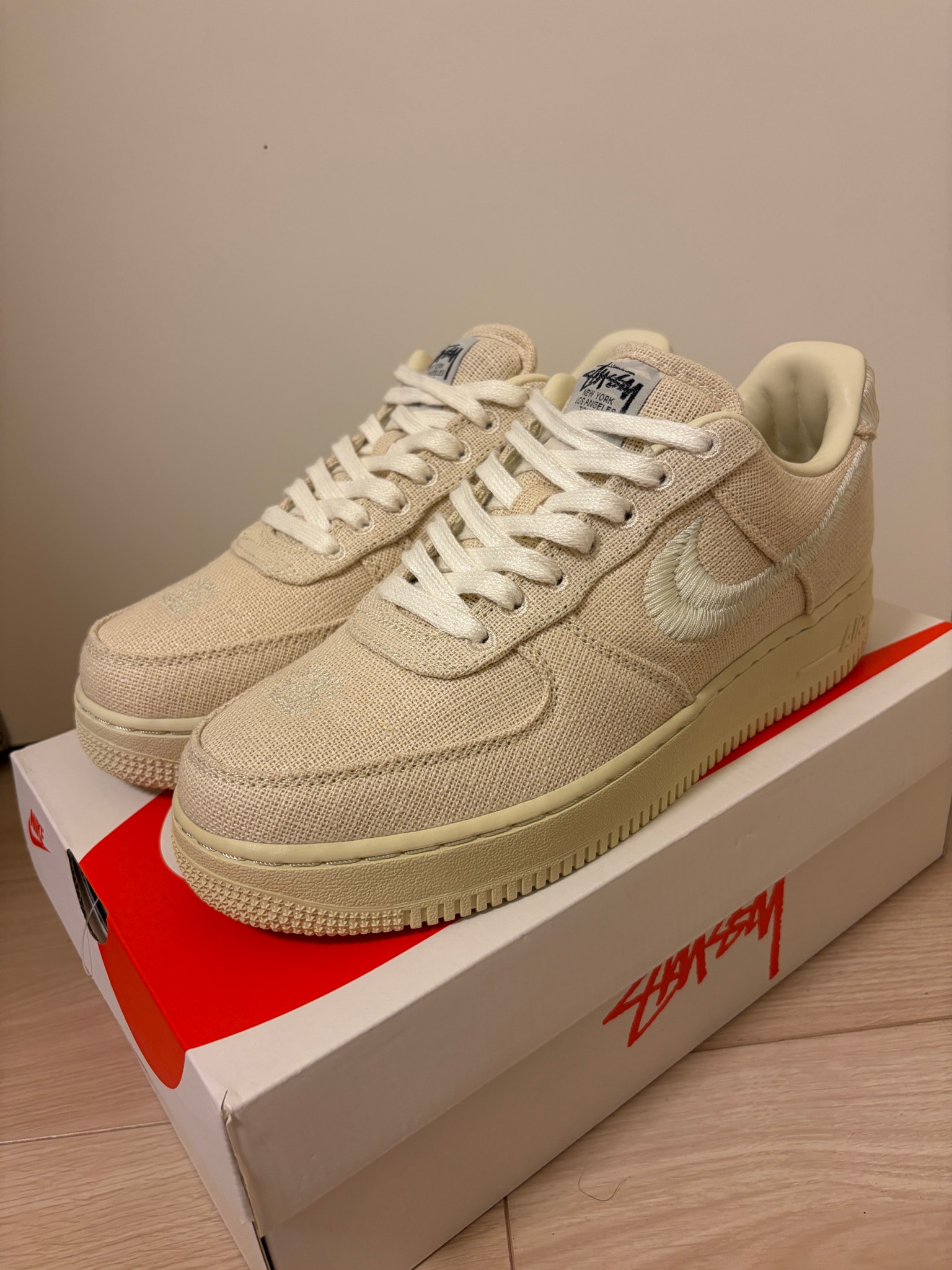 Stussy × Nike Air Force 1 Low "Fossil Stone"